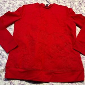 Laura Scott Red Rose Sweatshirt